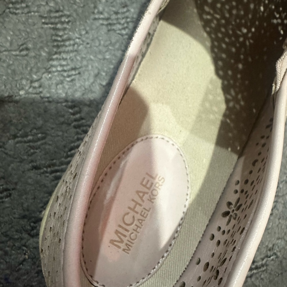 Michael Kors Women's Pink Slip-On Shoes - Picture 2 of 7